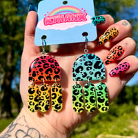Image 2 of Mis-Match Rainbow Cheetah Jollies 