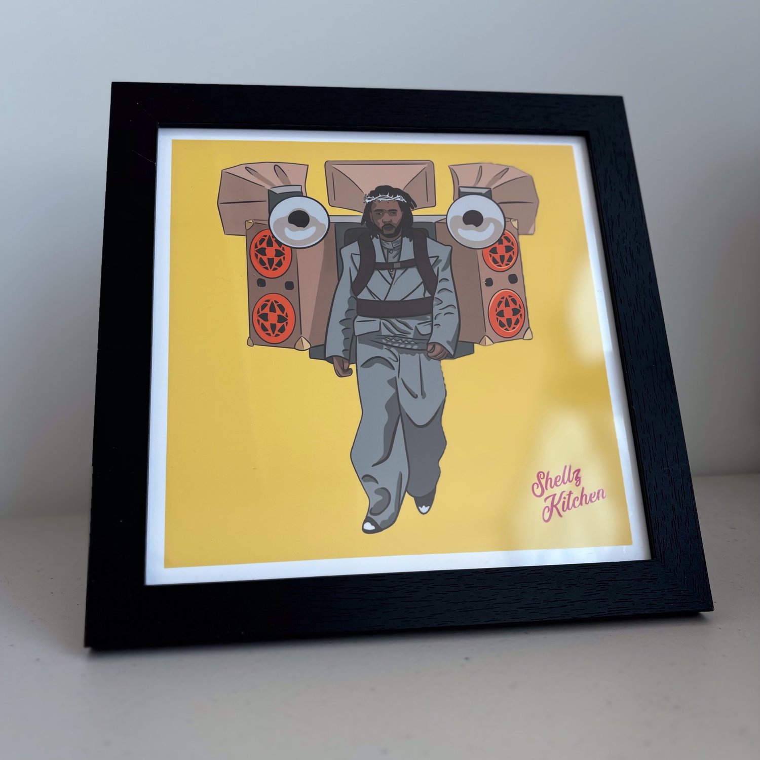 Image of Kendrick carry the Culture ( 8 X 8 inch, limited edition and framed)