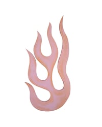 Image 1 of Soft pink + orange flame