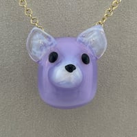 Image 1 of Opalescent Pup Pendant 