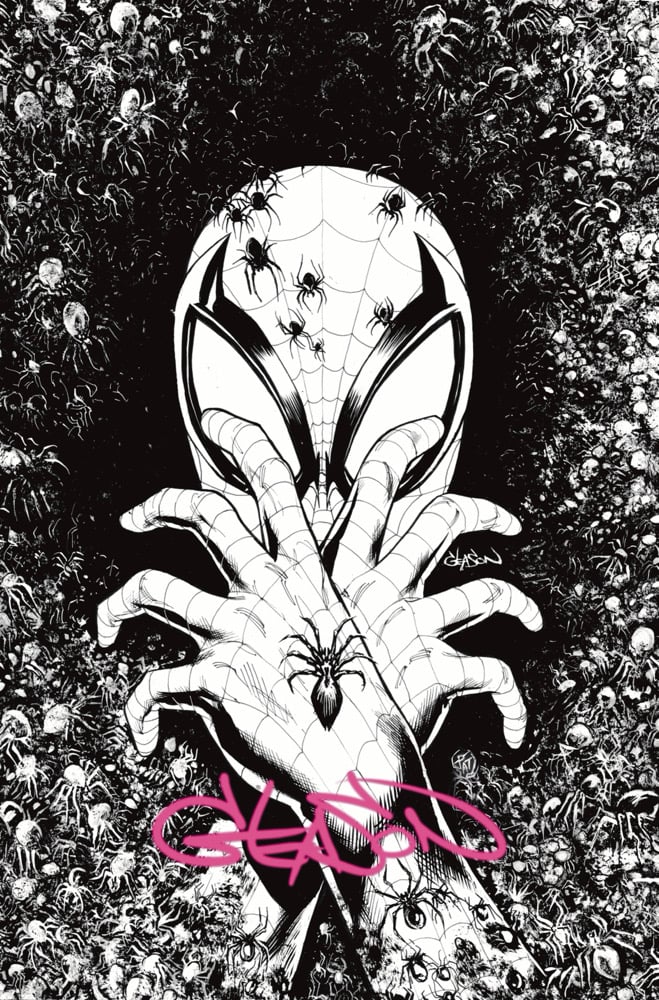 Image of SIGNED AMAZING SPIDER-MAN #1000 GLEASON INKED VIRGIN EXCLUSIVE