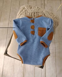 Photoshooting boys bodysuit | Asher-1 | 0-3 months | blue