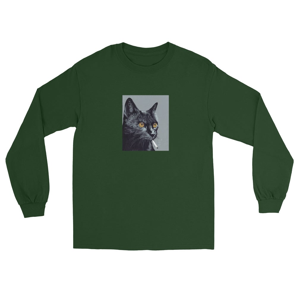 Image of FTS SMOKING CAT LONG SLEEVE SHIRT