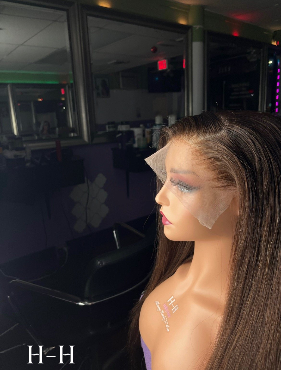 Image of Chocolate Brown Straight Frontal Unit