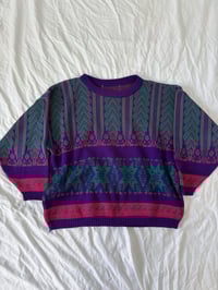 Image 1 of Vintage Purple oversized sweater // M 