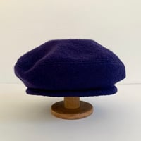 Image 2 of Edie wool beret navy blue