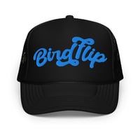 Image 3 of Birdflip® script foam trucker hat 
