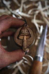 Image 4 of Fired Mushroom Pendant 