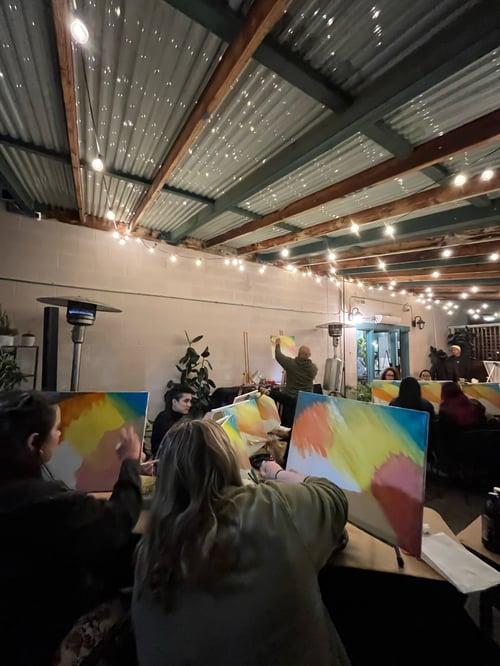 Image of April 29th Yonder coffee PAINT & SIP night w/RO