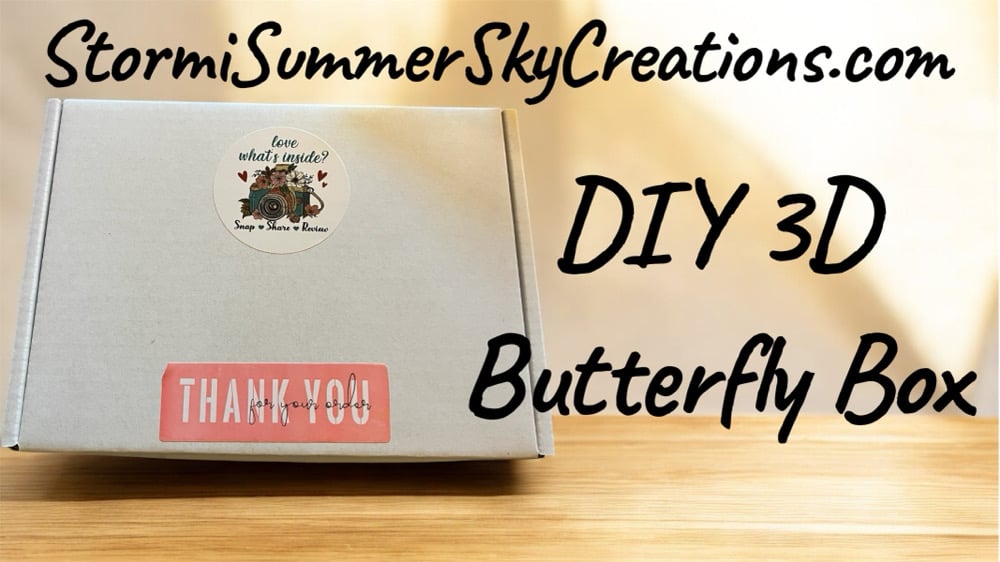 Image of DIY 3D UV Resin Birth Month Butterfly Box