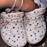 Image 1 of Top Faded Bling Crocs