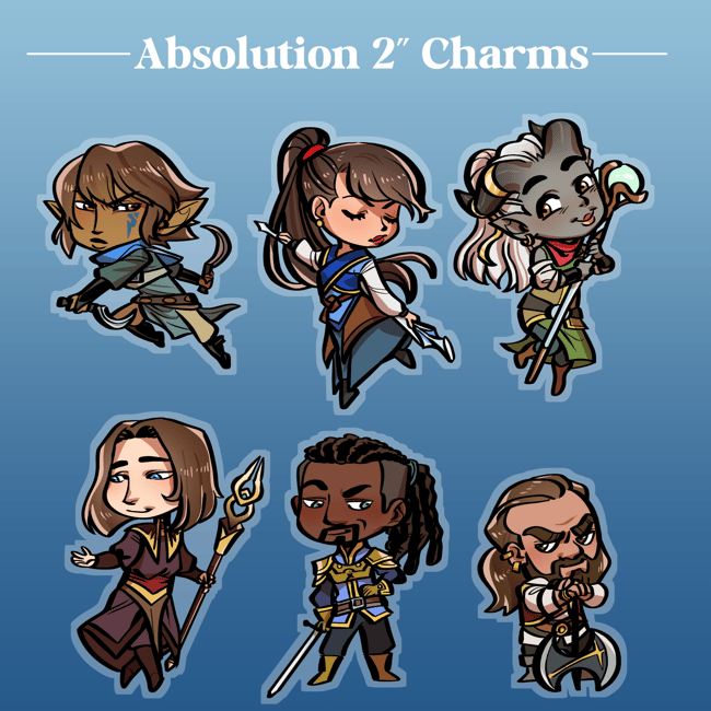 DA: Absolution 2” Acrylic Charms