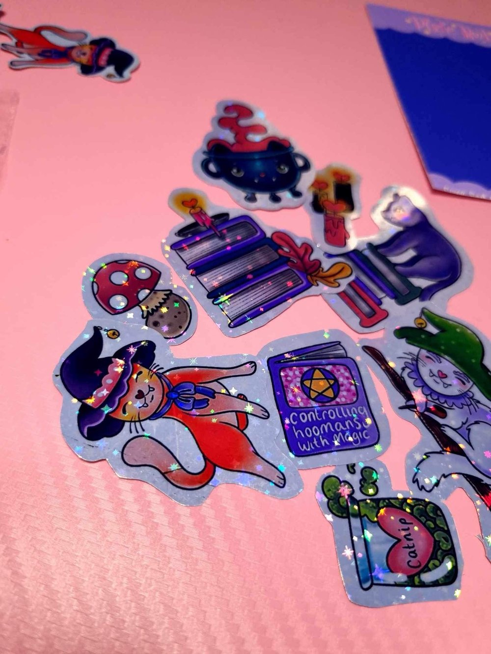 B grade magic cat sticker pack