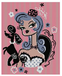 Image 2 of Fru Fru with Side Eye Full Size Diamond Painting by Miss Fluff
