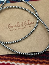 Image 1 of 24” Saucer & Round Bead Necklacr