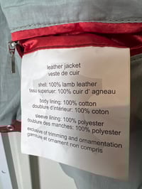 Image 7 of MAURITIUS Red Genuine Leather Moto Jacket