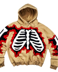 Image 5 of Reworked Cracky 3D Bones Hoodie Size L