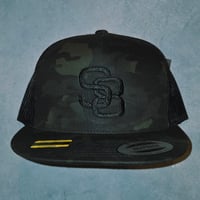 Image 1 of S8 High Profile Snapback - Multicam Black, Black Mesh, Black S8