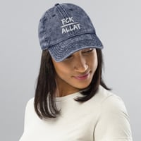 Image 5 of Fck Allat Vintage Cotton Twill Cap