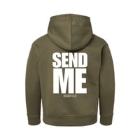 Image 2 of Send me hoodie hunter green 