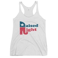 Image 5 of Raised Right Republican Patriotic Women's Racerback Tank