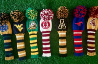 Image 9 of Oregon DUCKS custom Golf Club Cover hand knit logo College football fan  gift