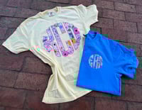 Floral Scalloped Monogrammed Comfort Color Tee