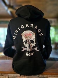 Image 1 of Black Skull Logo hoodie