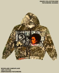 ODARO COLLECTION WOODLAND CAMOUFLAGE PATCHWORK HOODIE #04