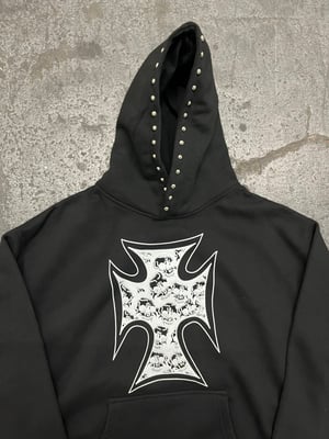 Image of Cross studded hoodie 