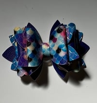 Image 3 of Star Shine Mermaid Tumbler Straw Topper Bow