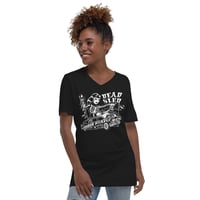 Image 2 of Vince Ray Voodoo Hearse Unisex V-Neck Tee