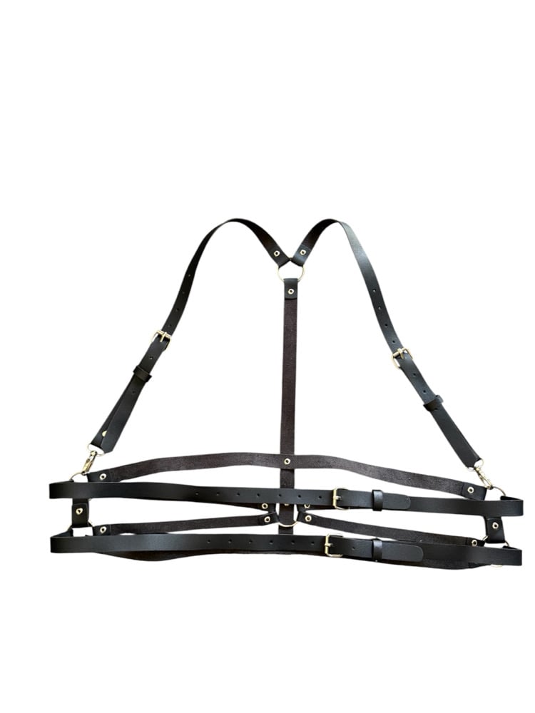 Image of Plus Size Dark Goth Harness