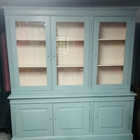 Soft blue and pink dresser