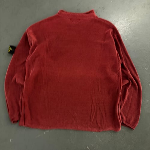 Image of SS 2001 Stone Island mock neck sweatshirt, size XL