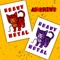 Image 1 of Heavy Metal Pussy - A5 Print 
