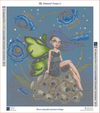 Image 3 of Lahla Gothic Fae Full Size Diamond Painting by Amanda Hicks
