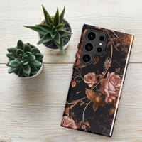 Image 1 of Dark Rose Gold Butterfly Design Goth Inspired Tough case for Samsung®