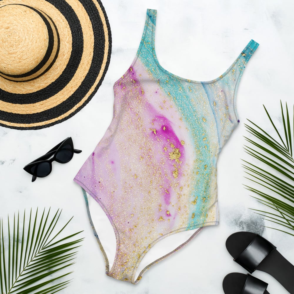 Gem Tone One Piece Swimsuit Bathing Suit For Summer Auroras And Sad Prose
