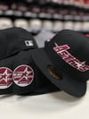 New Era 5950 Black/Metallic Red/Warm Wine