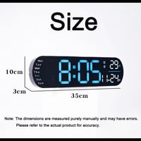 Image 6 of LED Wall Clock with Weather and Day Indicator