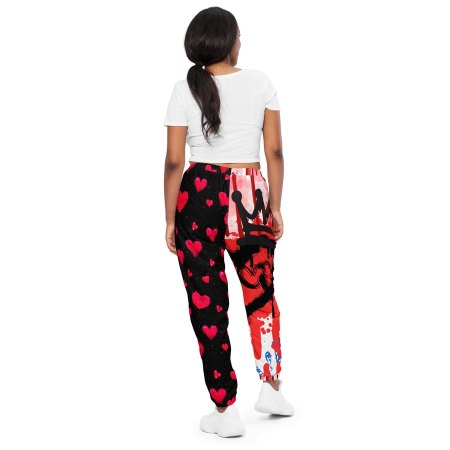 Image of Unisex Grafitti Valentines  track pants