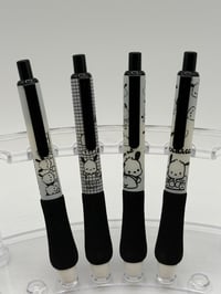 Image 1 of Pochacco Gel Pen Set – (4pcs) 🐾🖤