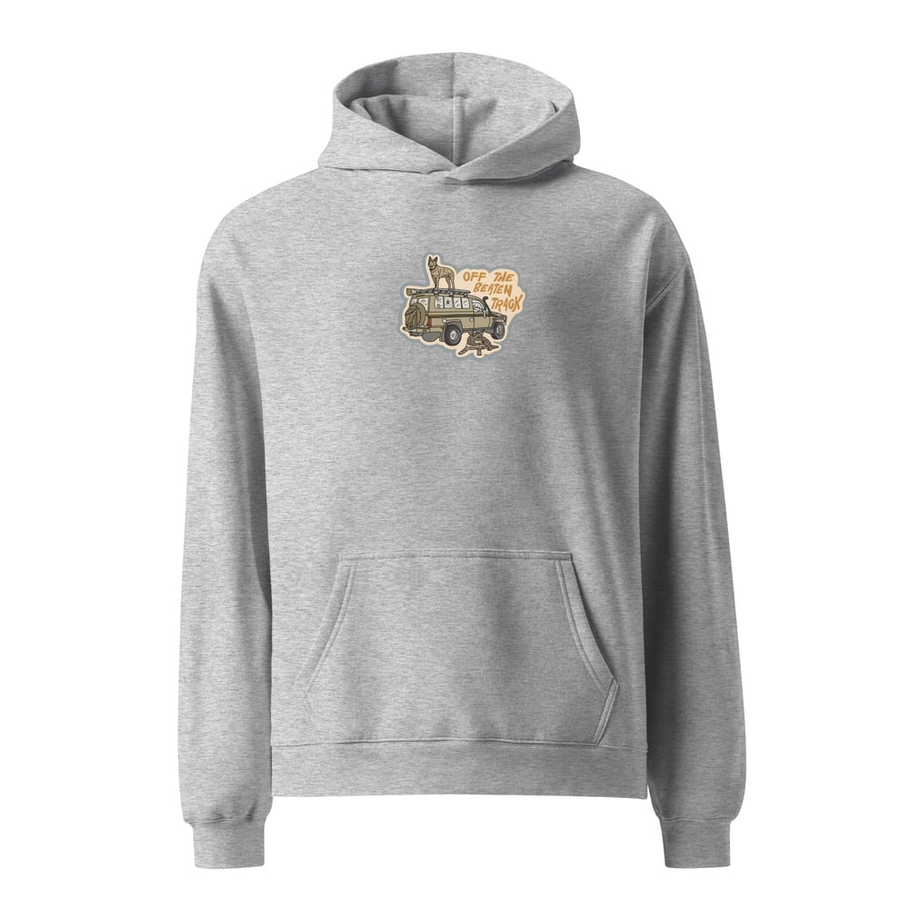 Image of Off the Beaten Track Unisex Oversized Hoodie