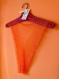 Image 4 of ORANGE DIAMONTÉ MESH TOP