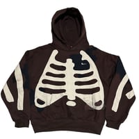 Image 1 of (XL)  Nike Hoodie Skeleton Series Brown “Jaaegger” 559