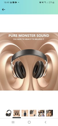Over ear Bluetooth Headphones 