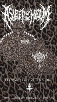 Image 1 of Leopard Zip Up Hoodie