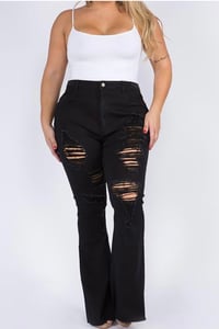 Image 3 of Curvy How About Now High Waisted Flares