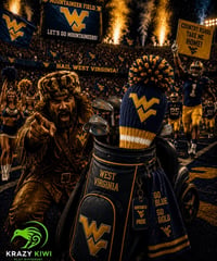 Image 1 of West Virgina WV MOUNTAINEERS custom Golf Club Cover hand knit logo College football fan  g-119fd1cf